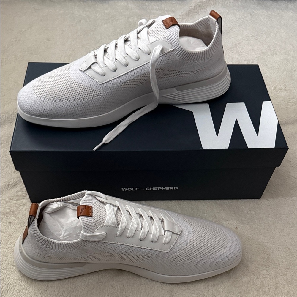 Wolf and Shepherd NIB White Men's Shoes size 12 *NEW*
